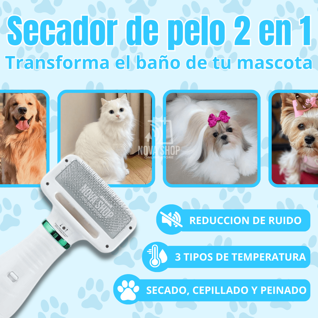 Secador de pelos para mascotas.