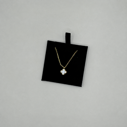 Collar Van Cleef trébol dorado de nácar blanco - foto 12