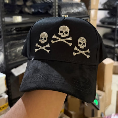 CAPNOWHITE-155 | Gorra Skull Crossbones Negra