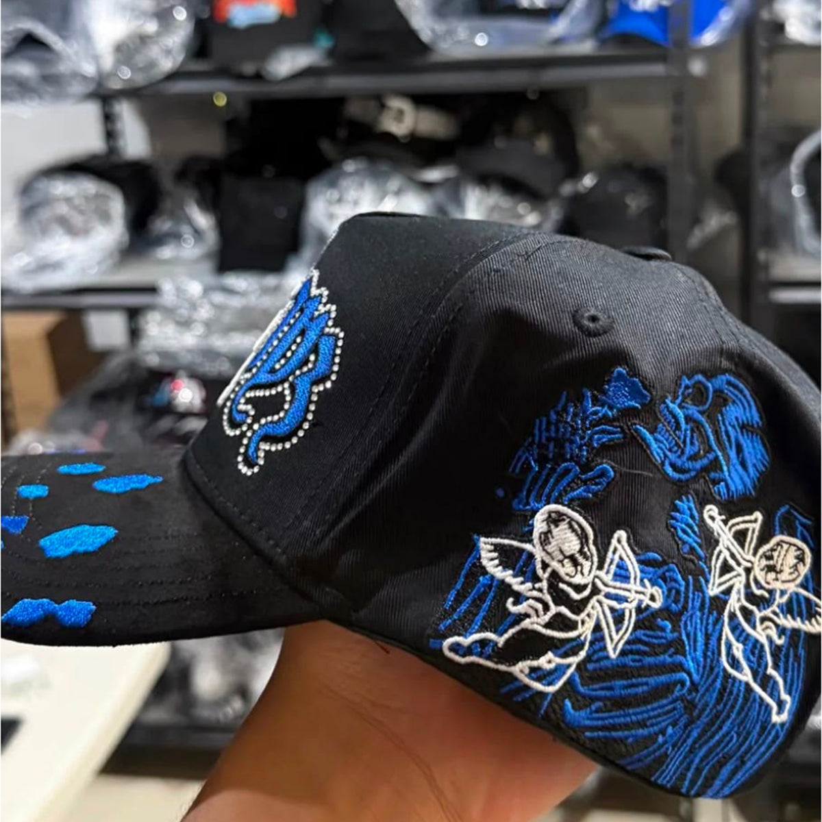CAPNOWHITE-3 | Gorra Dandy LA Graffiti Azul
