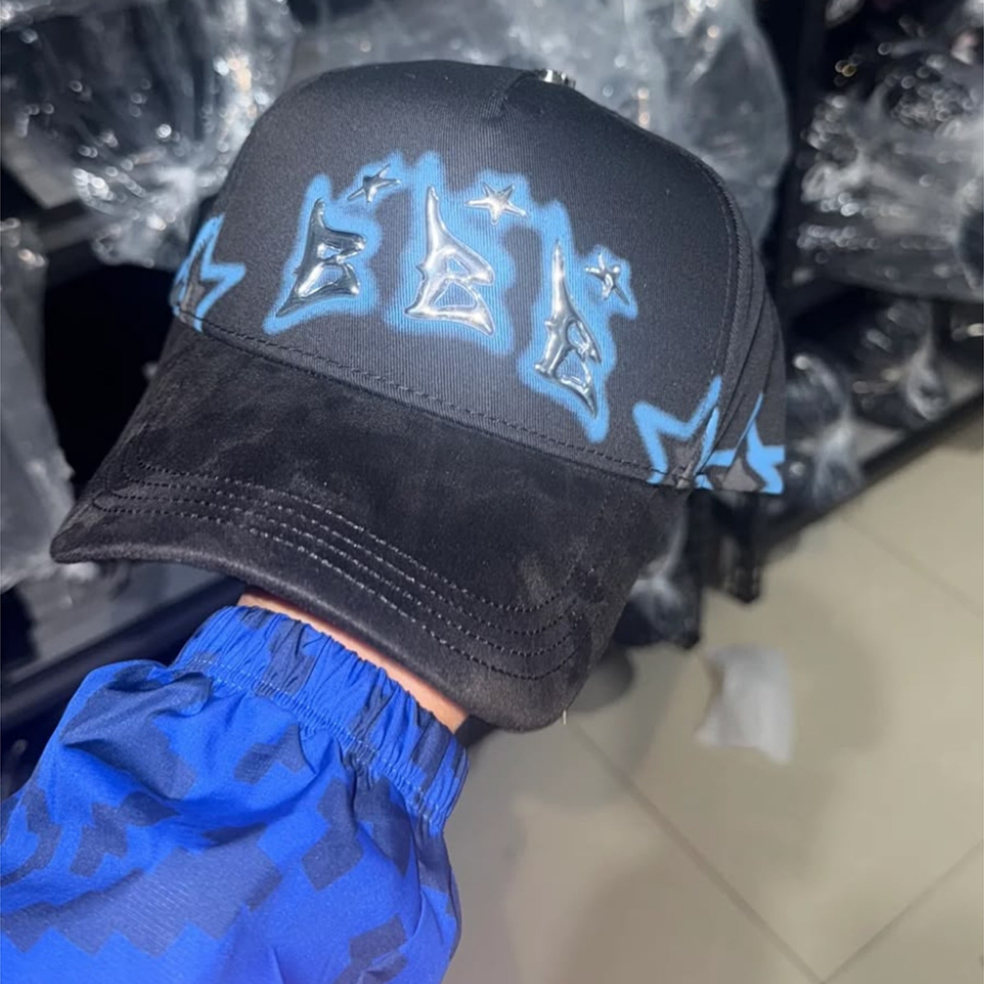 CAPNOWHITE-88 | Gorra LA Rayos Azul