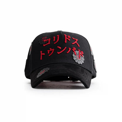 Gorra Gótica Roja y Negra